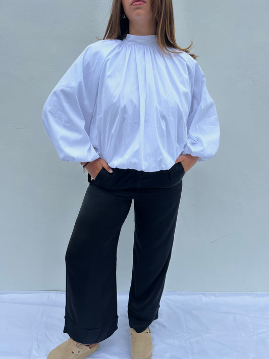 Pantalon Fluide Satiné Léon